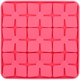 Мапа для повільного годування собак та котів, силіконова головоломка з присосками, рожевого кольору