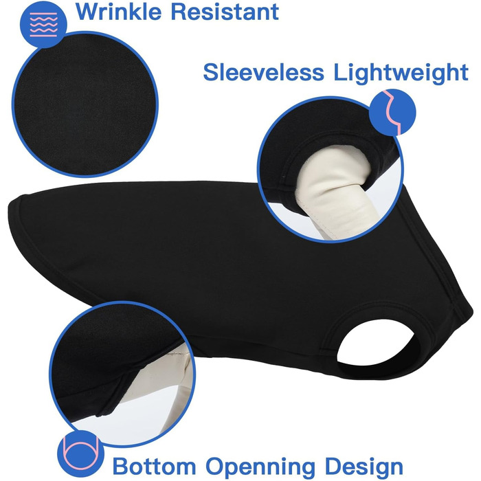 Флісовий пуловер для собак, 3 шт. в упаковці, зелений, XS, еластичний, теплий світшот для цуценят, домашній одяг, м'яка зимова сорочка, для шарування під куртки, одяг для собак у відпустку, X-Small, зелений