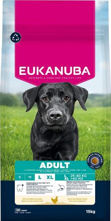 Сухий корм для собак великих порід Eukanuba Adult з куркою, преміум-клас, 15 кг
