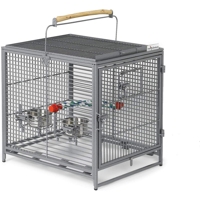 Клітка-переноска для птахів Midwest Homes for Pets Poquito, 48 x 39,5 x 60 см, з жердками та годівницями з нержавіючої сталі