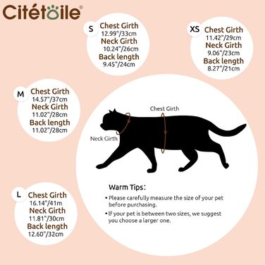 Одяг для котів після операції CITE TOILE, комбінезон для захисту животика, альтернатива E-обруча, помаранчевий, розмір L