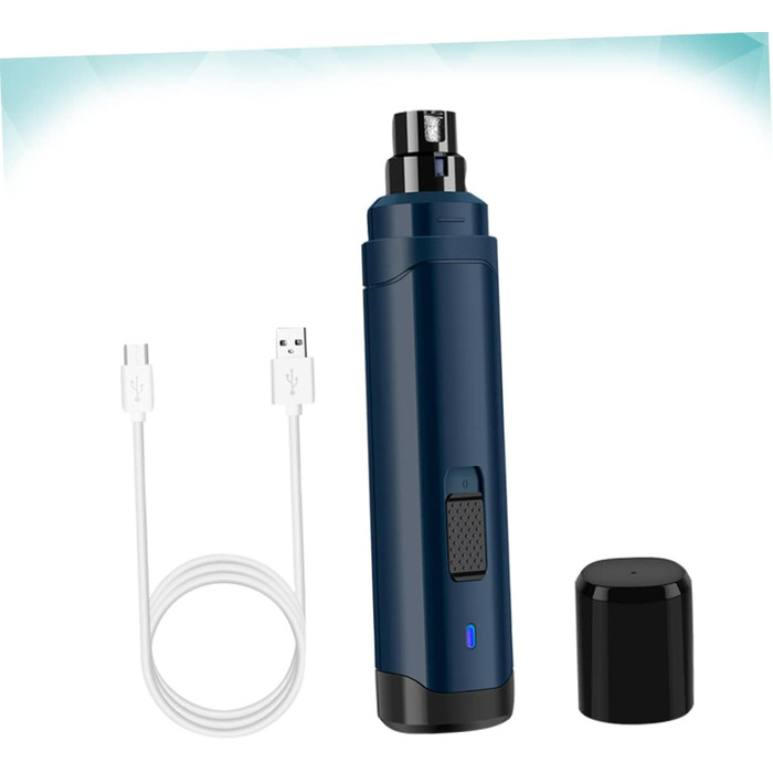 Електричний триммер для кігтів домашніх тварин BESPORTBLE з USB-зарядкою, ABS-матеріал, тихий мотор для собак та котів