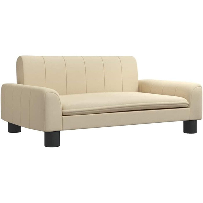 Ляжка для собак, м'яка подушка для собак, диван-софа для собак, лежанка для маленьких собак, лежанка для домашніх тварин, лежанка для котів, світлий матеріал (70 x 45 x 30 см, кремовий)