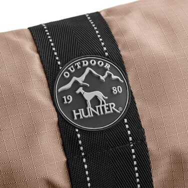 Теплий водовідштовхувальний собачий плащ HUNTER DENALI, з флісовою підкладкою, відбивачами, високим коміром, легкий догляд, тауп, розмір 40