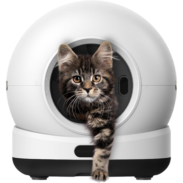 Автоматичний лоток для котів Zedar K1200 з самоочищенням та додатками – включає килимок та 3 рулони пакетів – 82л, XXL