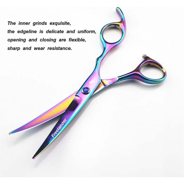 Набір професійних ножиць для грумінгу собак, 6 дюймів, нержавіюча сталь, для довгої та короткої шерсті