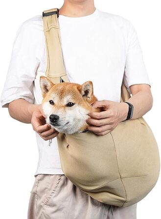 Сумка-переноска для собак, дихаюча переноска для дрібних тварин | Легке багатофункціональне аксесуар для подорожей, походів, активного відпочинку, прогулянок, громадського транспорту та покупок (Хакі)