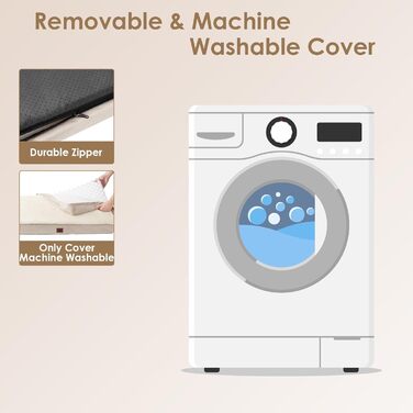 Ортопедичне ліжко для собак середніх порід EHEYCIGA 89x58x9 см, м'яке, знімний чохол, підходить для перевезення, Kamel