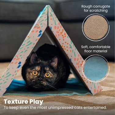Catstages Easy Life Когтеточка-кровать з картону для котів, багато кольорів, універсальний розмір