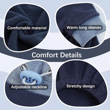 Теплий зимовий пуловер для собак, фліс, на осінь/зиму, для малих та середніх порід, чихуахуа, бігль, синій, XS