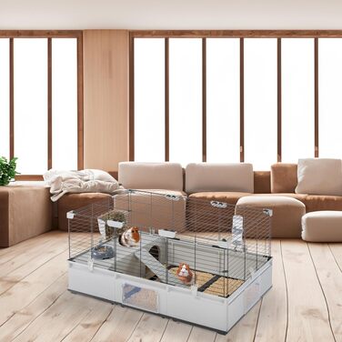 Клітка для кроликів та морських свинок Ferplast Modular 4 з аксесуарами, 179x72x56 см