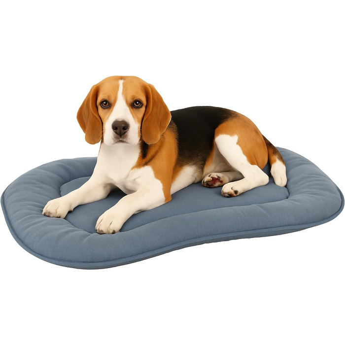 Подушка для собак та котів Flamingo Firenze - овальна, блакитна, 65 x 43,5 см