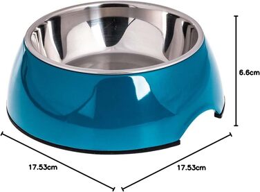 Миска HUNTER Melamin, petrol, 350 мл, з нержавіючої сталі, неслизька, стійка до подряпин та ударів, легко миється, для посудомийної машини