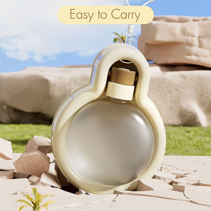 Водяна пляшка для собак Aimondow, 340 мл (12oz), бежева. Портативна миска для води для собак, вилка-поїльника для прогулянок, подорожей. Без витоку.