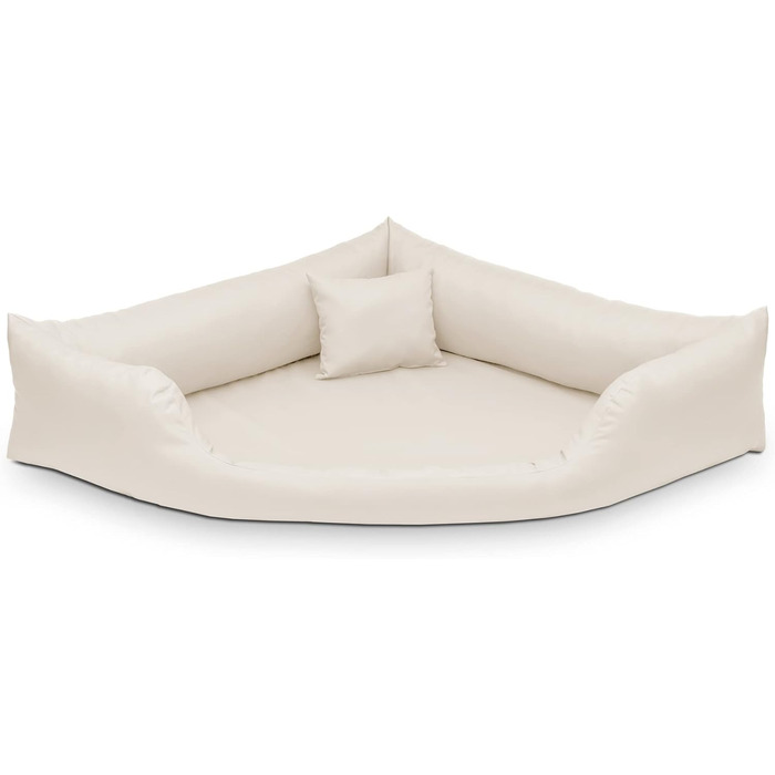 Крісло-ліжко для собак Juelle з штучної шкіри, кутовий дизайн, для середніх та великих собак, м'яке ліжко, диван Gabi M-XXL (80x80cm, L - 100x100x22 cm)