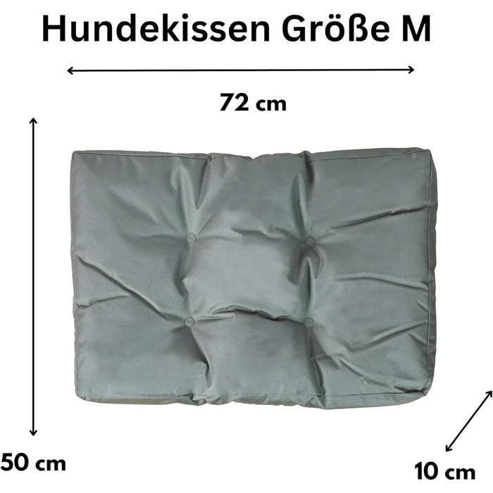 Лежанка для собак Frosal: водонепроникна, миється, розміри M, L, XL (M - 72x50 см)