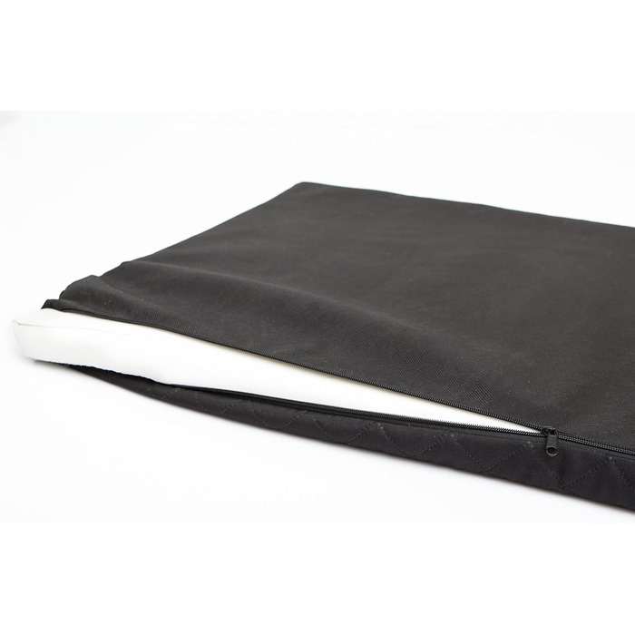 Крісло-ліжко для собак - Крісло для собак з штучної шкіри, знімний чохол, розмір M (93 x 62 см, сірий)