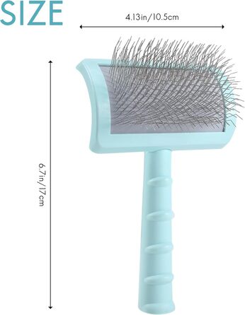 Зубна щітка для собак Feste – подовжена щітка для грумінгу великих собак, вичісування та видалення шерсті (зелена)