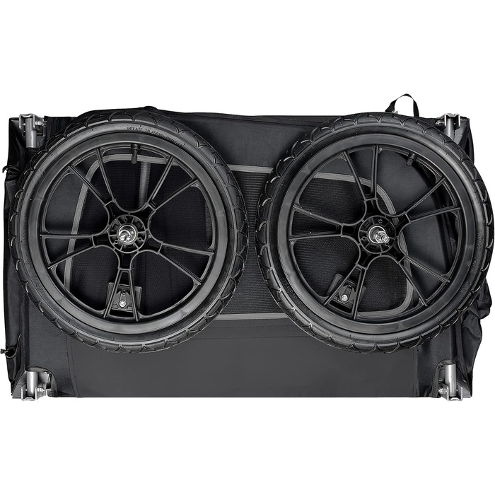 Причіп для собак Retrospec Rover Hauler – для маленьких та середніх собак, складаний, з колесами 40.6 см, чорний