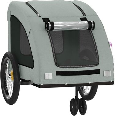 Фahrradanhänger Hunde Grau Ox - Велосипельний причіп для собак сірий Ox, матеріал: оксфордська тканина та метал, вага: 9.9 кг