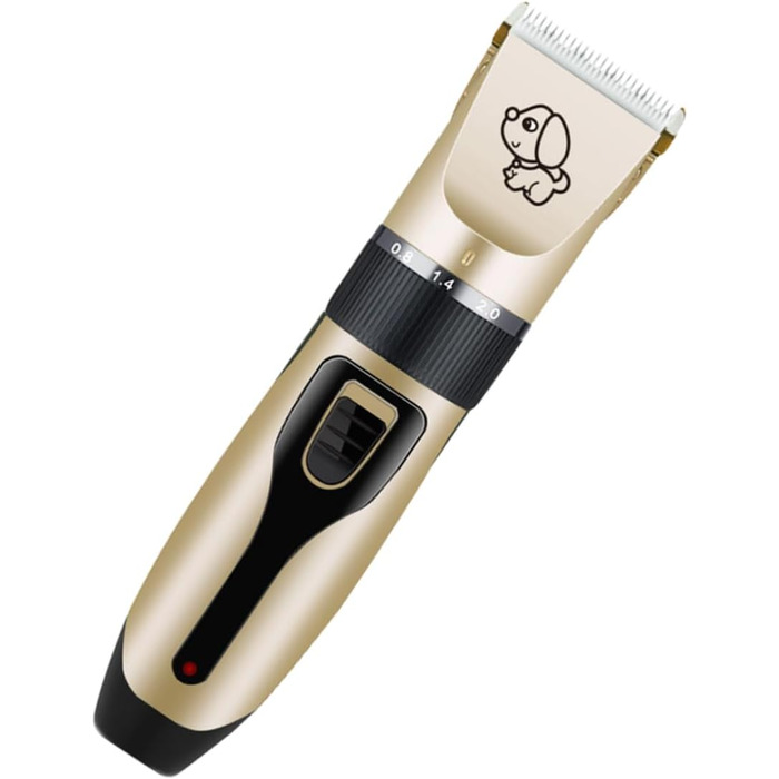Електрична машинка для стрижки шерсті тварин Hemobllo - бездротова, з регулюванням, 5 насадок для собак та котів