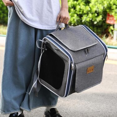 Велосипедний кошик для собак, переносна та складна сумка-переноска для собак - для безпечних прогулянок, подорожей та сімейних велопоїздок