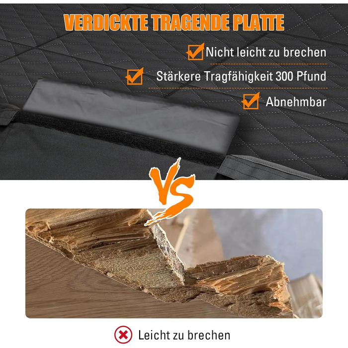 Захист для заднього сидіння автомобіля BMaoBBo: водовідштовхувальний, стійкий до подряпин, для SUV та сімейних авто (127x62 см)