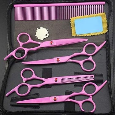 Набір для грумінгу собак Qunine: професійні ножиці для догляду за шерстю, нержавіюча сталь, 6 дюймів