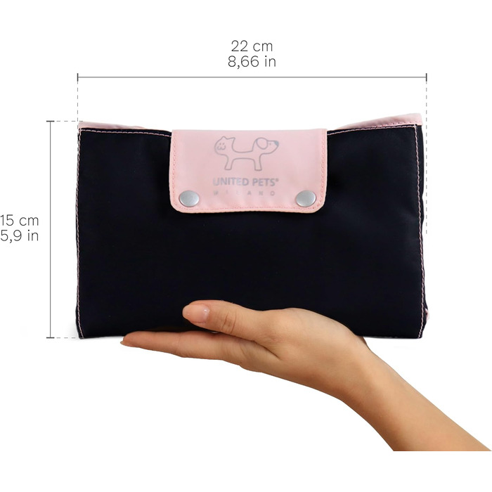 Килимок для собак Lazy Dog Mat від United Pets - портативне, складне ліжко для собак, ідеально підходить для ресторанів та подорожей. Легкий килимок для собак, чорно-зелений колір.