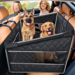 Крісло для собак Gimars - міцне, водонепроникне, для великих та середніх собак, з ременями безпеки та сітчастими вікнами