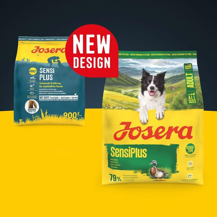 Сухий корм для дорослих собак Josera SensiPlus з качкою та рисом, гіпоалергенний, 12.5 кг