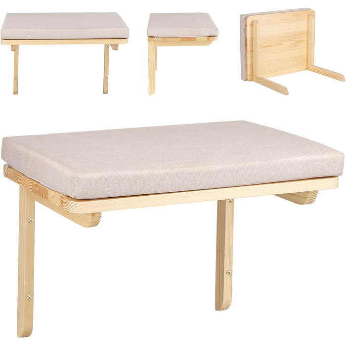 Крісло-гамак для котів на стіну, міцне крісло-гамак для котів, вантажопідйомність до 35 кг, кліматична стіна для котів, ліжко для котів для сну та відпочинку - 61 * 40 * 15 см – білий 61*40*15cm – білий (40*30*25cm – сірий)