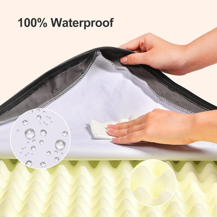 Ортопедичне ліжко для собак на зиму та літо з знімною, пральною наволочкою, 104*68*8 см, сірого кольору