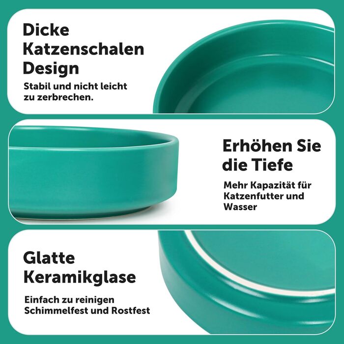 Котлові миски з кераміки для котів та кошенят: набір мисок для корму, годівниці для тварин