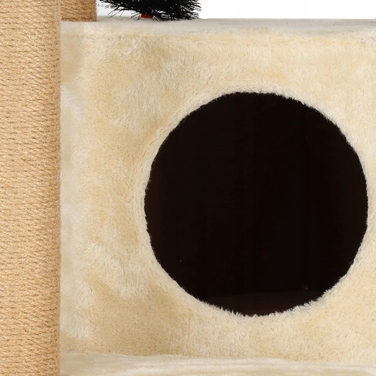 Високий ігровий комплекс для котів Springos 101: дряпачка, лежанка та стовпчик (160 см)