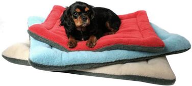 М'яка підстилка для собак та котів з мікроплюшу, червона, розмір L (89x56x4 см)