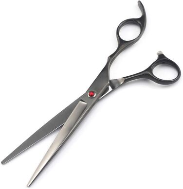 Професійний набір для грумінгу домашніх тварин QUNINE: ножиці для стрижки собак, ножиці для витончення шерсті, 17.8 см (набір, золото/фіолетовий/чорний)