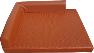 Ортопедичне собаче ліжко Natalia Spzoo Eckbett, кутові, коричневе, розмір S (80 x 60 см)