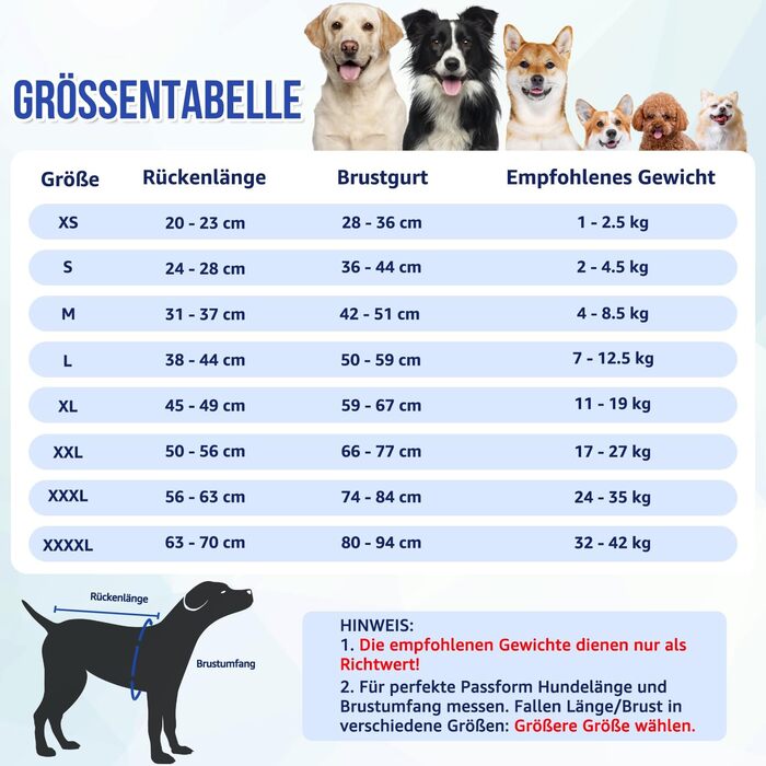 Захисний одяг для собак після операції: комбінезон з блискавкою та липучкою, анти-витікання та захист ран, дихаючий, для собак після операції (Сірий, M)