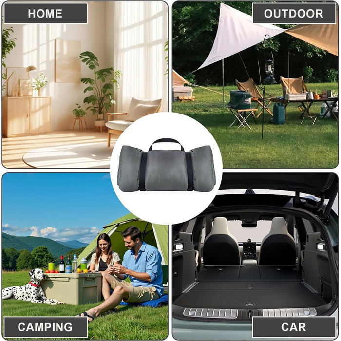 Водонепроникний килимок для собак на виїзд, миється, зручний, м'який, для подорожей, кемпінгу, відпочинку на природі (сірий)