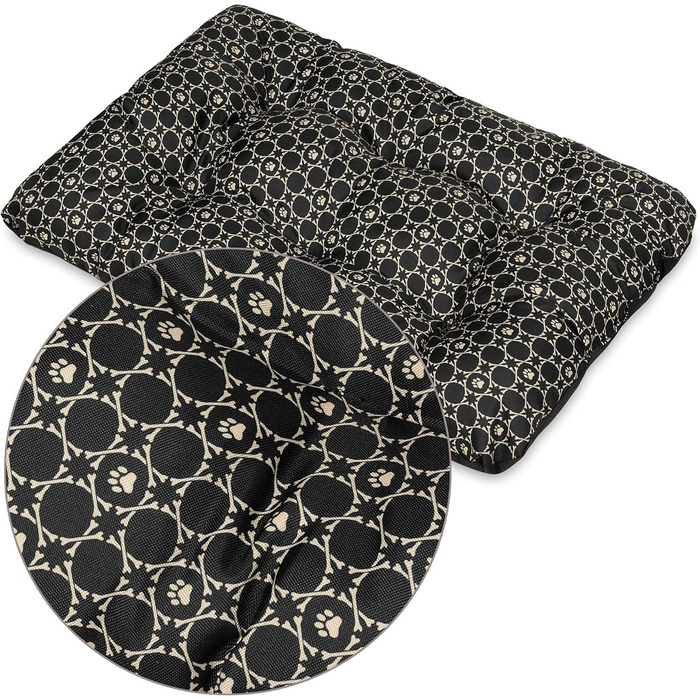 Крісло-лежанка для собак SuperKissen24 Louis Black, M, 55x40 см - водовідштовхувальне, миється