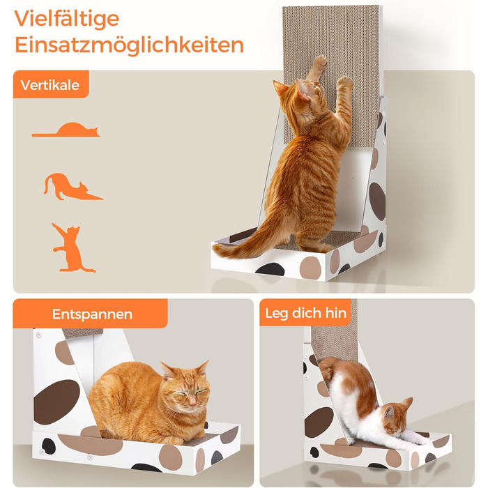 Котячий когтетопка ComSaf L-подібної форми, 64 см, з картону, для кішок, когтеточка, аксесуари для котів, когтеточки, котячі меблі