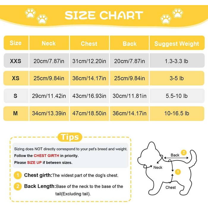 Піжама для собак Себаою, для дрібних порід (йоркширський тер'єр, чихуахуа