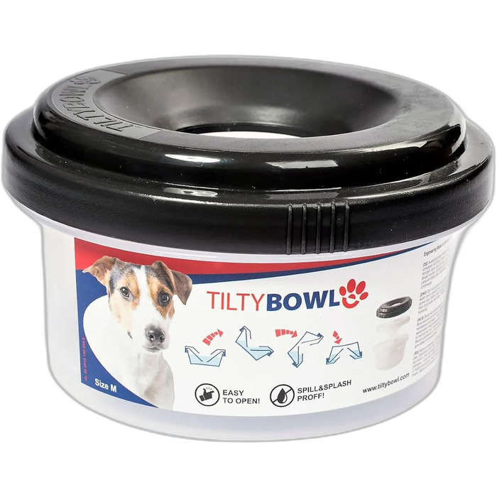 Миска для собак Tilty Bowl, розмір M, колір антрацит-сірий