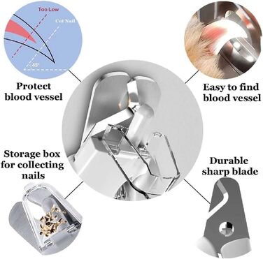Полірувач нігтів для тварин 2-в-1 з LED-підсвічуванням, триммер для собак та котів, USB-зарядка