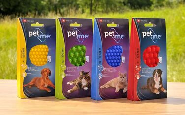Щітка для кішок Pet+Me PETM005 для довгошерстих, зелена