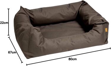 Лежак для собак Karlie Dream Shadow, 80×67×22 см, тауп