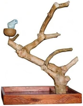 Стіл-підставка Wagner's Java Tree з кавового дерева для великих папуг та папуг