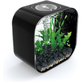 Акваріум biOrb LIFE 30 чорний, комплект з акрилу з LED-підсвіткою, фільтром та керамічним ґрунтом, інноваційний дизайн