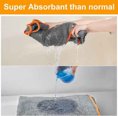 Рушник для собак Bienbee, швидковисихаючий, супер вбираючий, сірий, розмір XXL